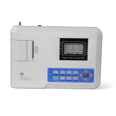 China Testing Device CE Approved ECG100G Digital II SINOHERO Single Channel ECG Machine Analysis System Biochemical Testing System CE ISO 99.5% for sale