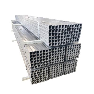 China Structure Pipe Zinc Coated Building Materials Hot Dipped Galvanized 5 Inch Square Steel Pipe For Steel Structure for sale