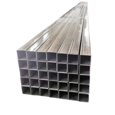 China Famous 4 Inch Thin Wall Structure Pipe Galvanized Steel Pipe Galvanized Square Steel Tube For Fence for sale