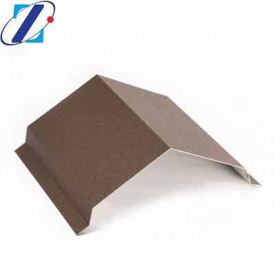 China Workshop Sell Half Round Corner Profile Ridge Covering Tile Well Covers Steel Ridge Tiles for sale