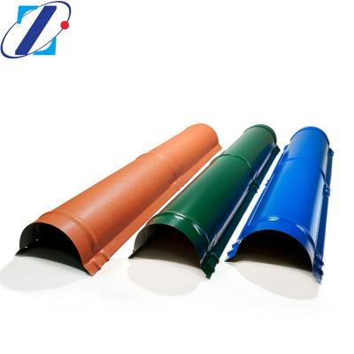 China Workshop Color Painted Ridge Tiles Steel Roof for Foundation for sale