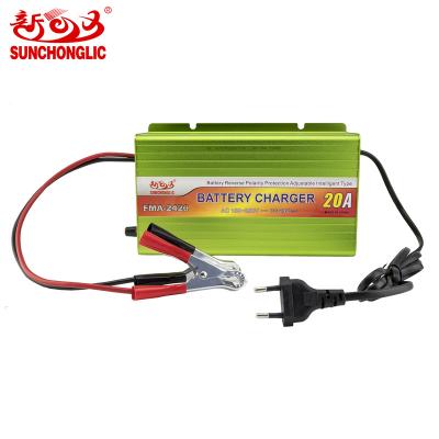 China 24V 20A lead acid/air to surface missile/gel battery Sunchonglic 20A charger 24 volt battery 20 amp car lead acid battery three phase charger for sale