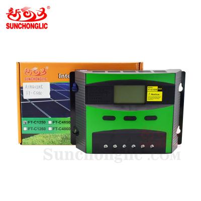 China Sunchonglic Solar Panel Regulator Controller 50A 12V 24V 50 Amp Charging Charger Controller Solar Controllers for sale