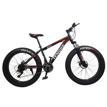 China 26 Inch High Carbon Steel Mountain Bikes Thickened Aluminum Alloy Fat Tire Snow Bike for sale