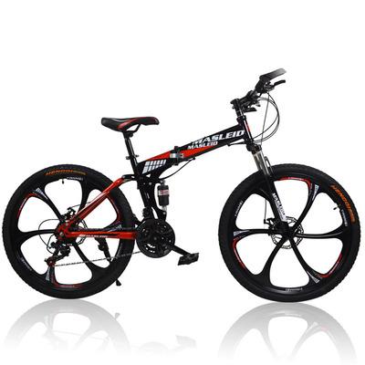 China Carbon Steel Variable Speed ​​26 Inch Folding Mountain Bike Magnesium Aluminum Alloy Integrated Wheel Bicycle for sale