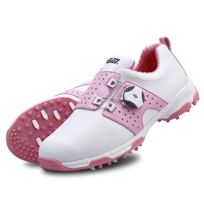 China New Non-slip And Waterproof Women's Golf Shoes Stylish And Comfortable Button Shoe Flat Shoes With Buckles for sale