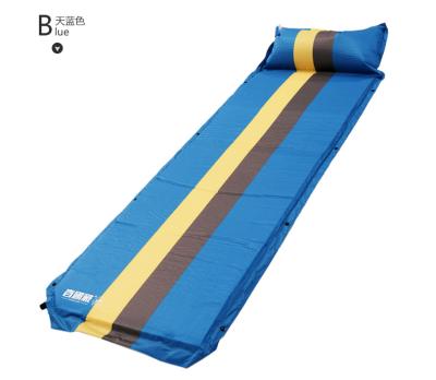 China Easy To Carry PVC Single Splicing Automatic Inflatable Bed Mat Camping Sleeping Mat Inflatable Outdoor Camping Wholesale for sale