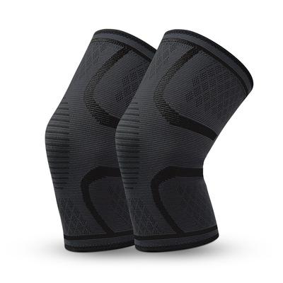 China Nylon Outdoor Mountaineering Volleyball Kneepads Adult Wholesale Knitted Sports Pressure Warm Kneepad Fitness Nylon Running for sale