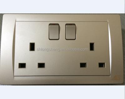 China Commercial/Hospital/Industrial/Residential Electrical Outlet 13a Switch Socket Design 2 Double Pole New Wall Outlet For Home for sale