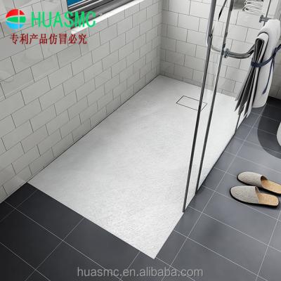 China Factory Supply Modern Bathroom Floor Bases Shower Tray Fiberglass Reinforced SMC Non-Slip Stone Shower Bases CE for sale