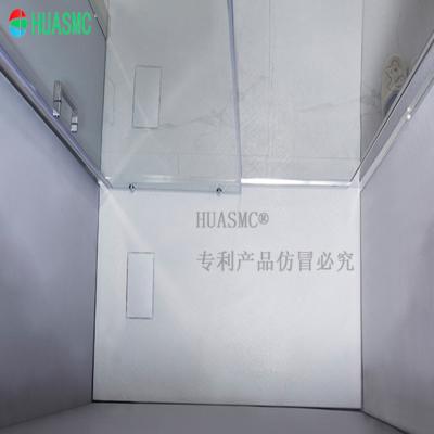 China New Modern Waterproof Anti-slip Slate Shower Tray 90*90cm Square Shower Pan Base SMC Shower Base for sale