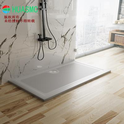 China Classic EUROPEAN SMC Shower Tray Exclude Waste Glossy 1400*900mm Walk In Tray for sale