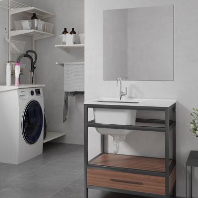 China SMC Modern Hot Sale Modern Laundry Tub With Cabinet Laundry Sink With Combination Cabinet Laundry Sink Cabinet for sale