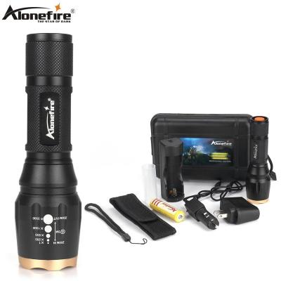 China AloneFire H240 XML T6 LED Camping Flashlight 10W High Power Camping Patrol Zoom Torch D.C.A. 18650 Outdoor Tactical Battery for sale