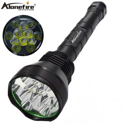 China Camping AloneFire HF12 XM-L T6 LED 13800 Lumen Super Bright Flashlight Outdoor Adventure Hunting Powerful Background Brightest Torch for sale