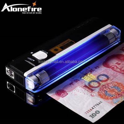 China AloneFire DL01 4W Industrial Portable UV Passports Currency Passports UV Light Travel UV Detector Lamp Lighting Flashlight AA Battery for sale