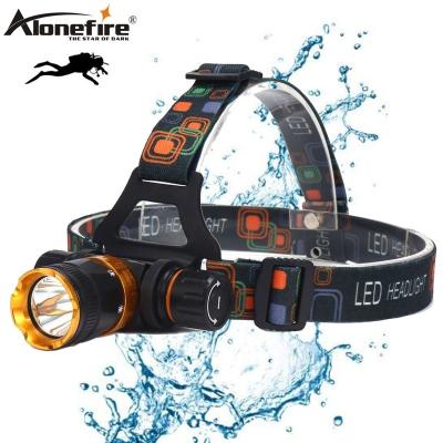 China Camping Alonefire DV41 T6 Led Headlight 100m Underwater Light Professional Travel Diving Outdoor Rise Fishing Work Dive Mining Light for sale