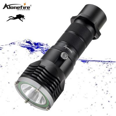 China Emergency Alonefire DV51 XM-L2 U3 Led Underwater Light Torch High Power Dive Flashlight Lantern Travel Outdoor Fishing Lamp for sale