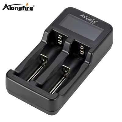 China Alonefire SC-02 USB Smart Battery Charger LCD Display Standard Smart Battery Li-ion 18650 14500 16340 Ni-MH Ni-Cd 1.2V AC AA Charger for sale