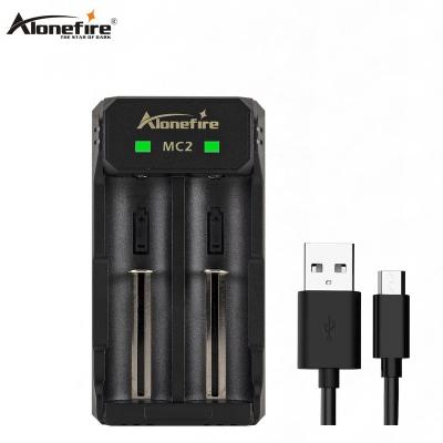 China Alonefire MC2 Standard Battery Charger Universal Smart Battery Charger for Li-ion 18650 Rechargeable Batteries 21700 26650 16340 14500 10440 for sale