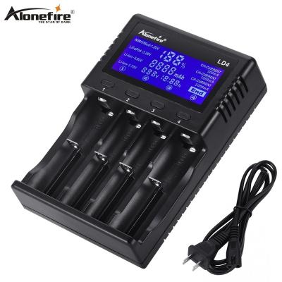 China Alonefire LD4 1A 2A Charger LCD Display Standard Fast Smart Battery Capacity Rechargeable Ni-Cd Ni-MH Battery Lithium Ion Batteries for sale