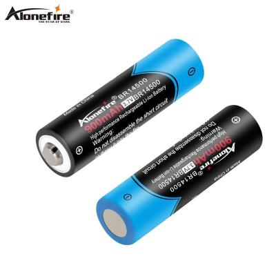 China Alonefire 14500 High Performance 900mah 3.7-4.2V Lithium Ion Rechargeable Li-ion Battery For Led Flashlight Headlamp Toys 26650 for sale