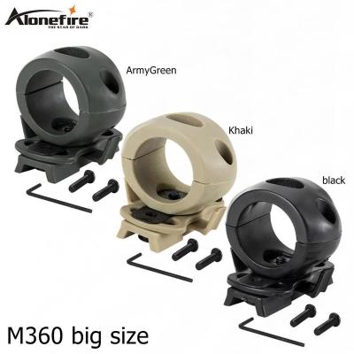 China Universal AloneFire M360 Quick Release Flashlight Clamp Mount Work Rail Helmet Light Mount Rescue Tactical Helmet Helmet Lamp Holder for sale