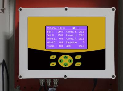 China LCD van het het Weer Controlesysteem van het Vertonings de Automatische Weerstation Hoge Nauwkeurigheid Te koop