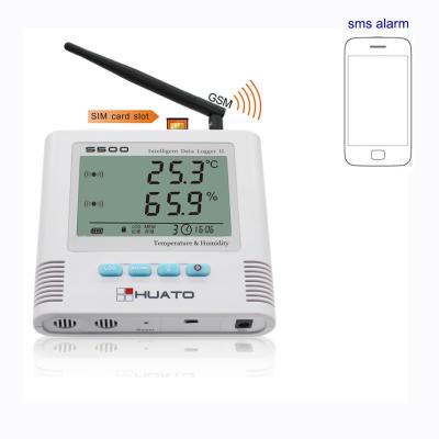 China SMS-Alarmgsm Temperatuursensor, GSM het Registreerapparaatlcd van Temperatuurgegevens Vertoning Te koop