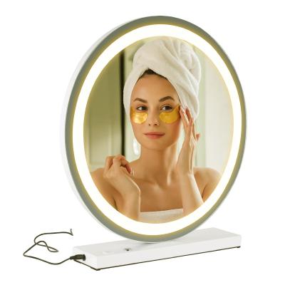 China Lighted Beauty Salon Cosmetic Led Bulb Vanity Makeup Mirror Hollywood for sale