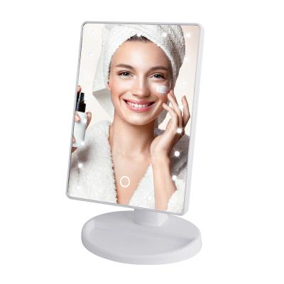 China Lighted Makeup Supplier Single Side Vanity Mirror Free Standing Make Up Table Mirror Gmx1605 for sale