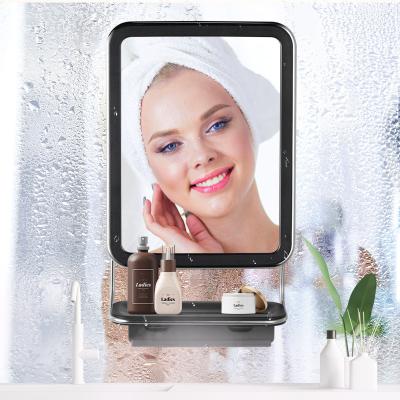 China China Personalized Smudge Anti Fog Wall Mounted Led Shaving Fogless Bathroom Mirror GMK052 for sale