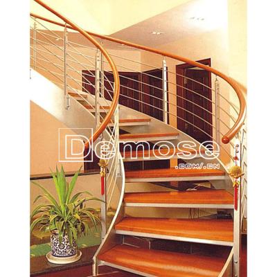 China Indoor Antique Spiral Staircase Kit/Timber Staircase/Wooden Spiral Stairs for sale