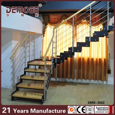 China Stainless Steel Indoor Stairs For Nigeria / Anti Slip Strip For Stairs for sale