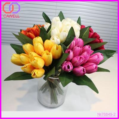 China Artificial Red Tulip Bouquets Artificial Red Tulip Bouquets for sale