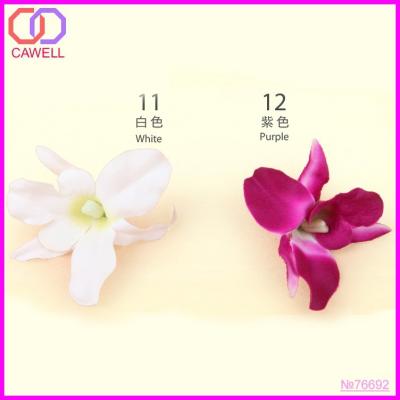 China Wholesale Purple Loose Silk Orchid Hair Flowers Wholesale Purple Loose Silk Orchid Hair Flowers for sale