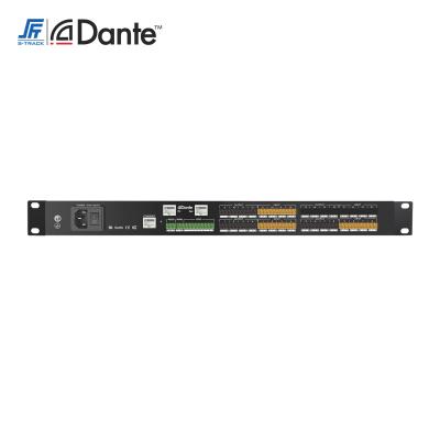 China Dante port 12 input/output digital voice recorder processor built-in audio echo cancellation for sale for sale