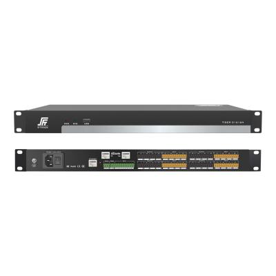 China Dante Module 1U 16 Output Input+16 Output Electronics Integrated Broadcast Dante Audio Processor For Radio Station for sale