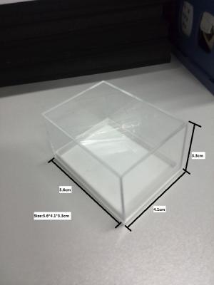 China Small recycled materials plastic display box for gems for sale