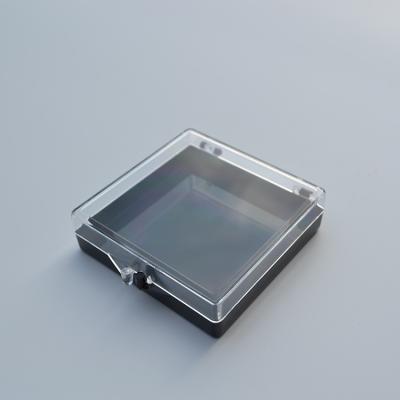 China Recyclable 70*70*18mm Custom Design Clear Hard Plastic Jewelry Packaging Box for sale