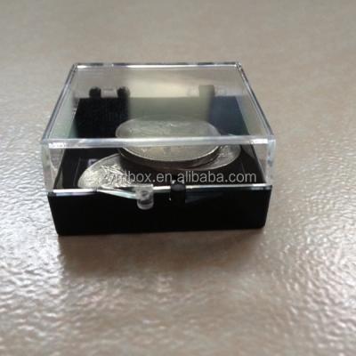 China Small PS Box Transparent Plastics Gift Box Lid Hinged Plastic Display Box for sale