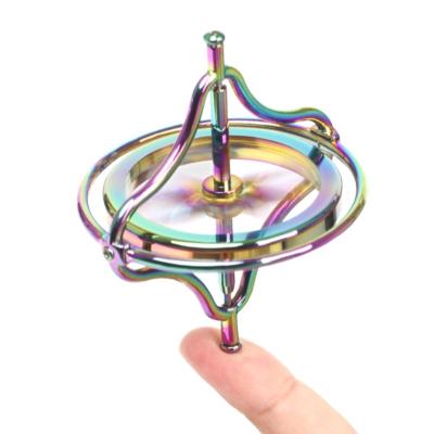 China 2021 New Metal Promotion Decompression Colorful Fingertip Toy Metal Gyroscope Toy for sale