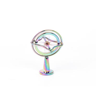 China Hot Selling New Product Colorful Metal Fingertip Other Classic Toys Metal Gyroscope for sale