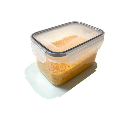 China Small Eco-friendly Microwavable Plastic Food Kitchen Storage Jar Containers Airtight Box Set With Lid for sale