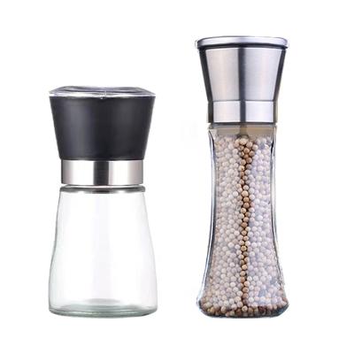 China Hot Sellportable Viable Plastic Lid Core Pepper Mill Bottle Mechanism Ceramic Grinding Machine for sale