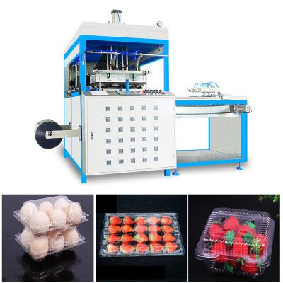 China Cheap Hotels Small Low Cost Automatic Food Tray Fruit Container Vacuum Forming Machine for sale