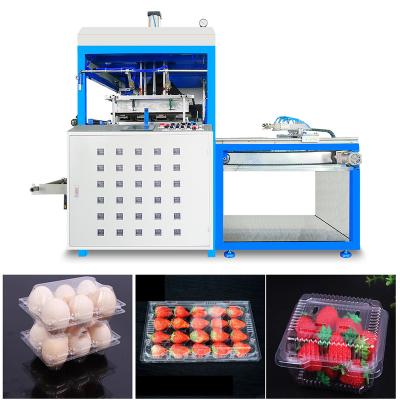 China Automatic Small Hotels Food Tray High Speed ​​Fruit Container Vacuum Forming Machine for sale