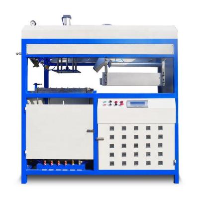 China Automatic Plastic Tray Small Blister Container Making Machine Thermoforming Vacuum Forming Machine for sale