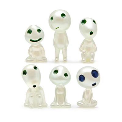 China Japan Elf Tree Decoration Garden Ornaments Resin Ornaments Mononoke Tree Elves Kodama Luminous Dolls Figures Glowing Dark Resin for sale