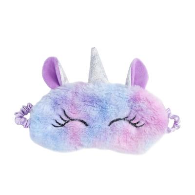 China Novelty Unicorn Eye Cover Sleeping Mask Anti-puffiness Cartoon Cute Animal Eye Cover Shade Sleep Mask Multi Colors For You for sale